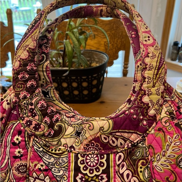 VERA BRADLEY VERY BERRY PAISLEY QUILTED EMILY SATCHEL SHOULDER BAG PURSE HANDBAG - Picture 2 of 10